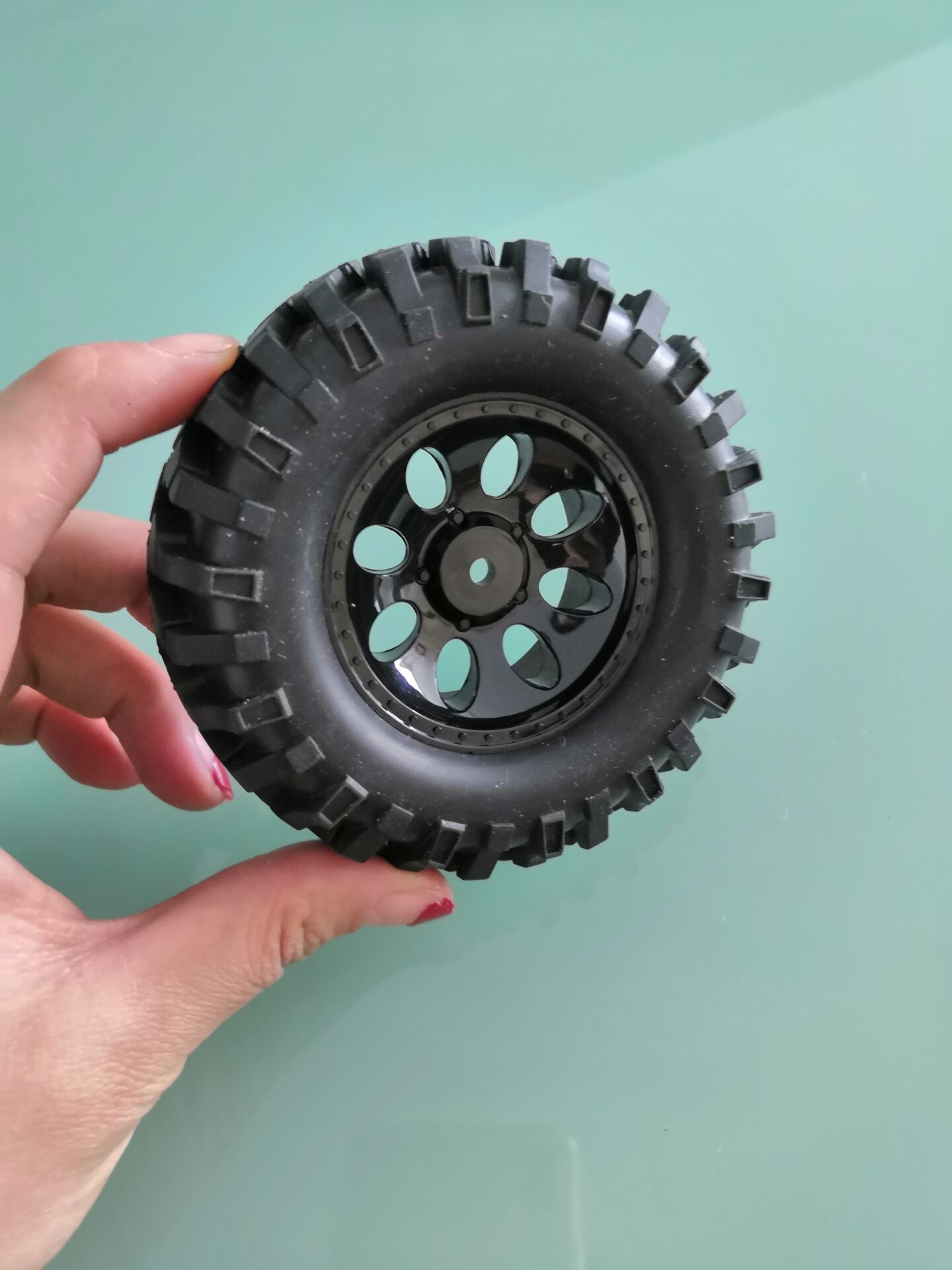 90mm 1.9" Tires+Wheels(4) Fit cross 4wd 8x8 6x6 rcds2 scx10 tamiya SCX10 Wraith Jeep HEX 12MM Gelande II Cruiser/FJ40 G2 Crawler: Default Title