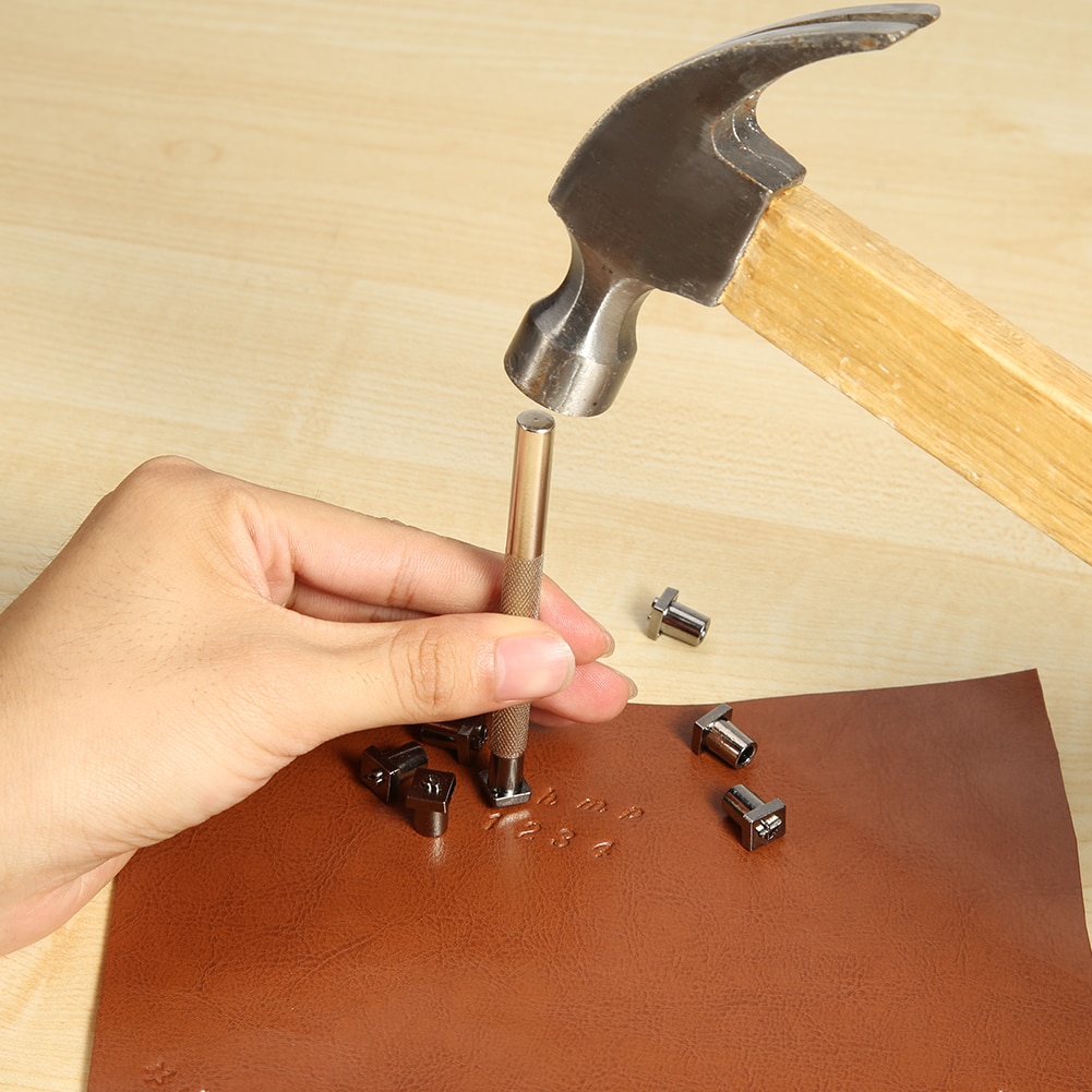 Juego De Punzones De Cuero, Herramientas De Artesanía De Cuero