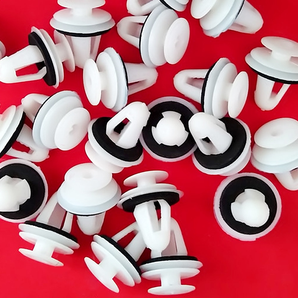 Door Panel Clips, Tookie 10Pcs Universal Auto Fastener Clip Car Door Trim Bumper Clips Plastic Rivet
