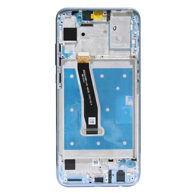 Pantalla de repuesto de 100% pulgadas para Huawei Honor 10 Lite, montaje de digitalizador con pantalla táctil LCD, 6,21 probado: Blue With Frame