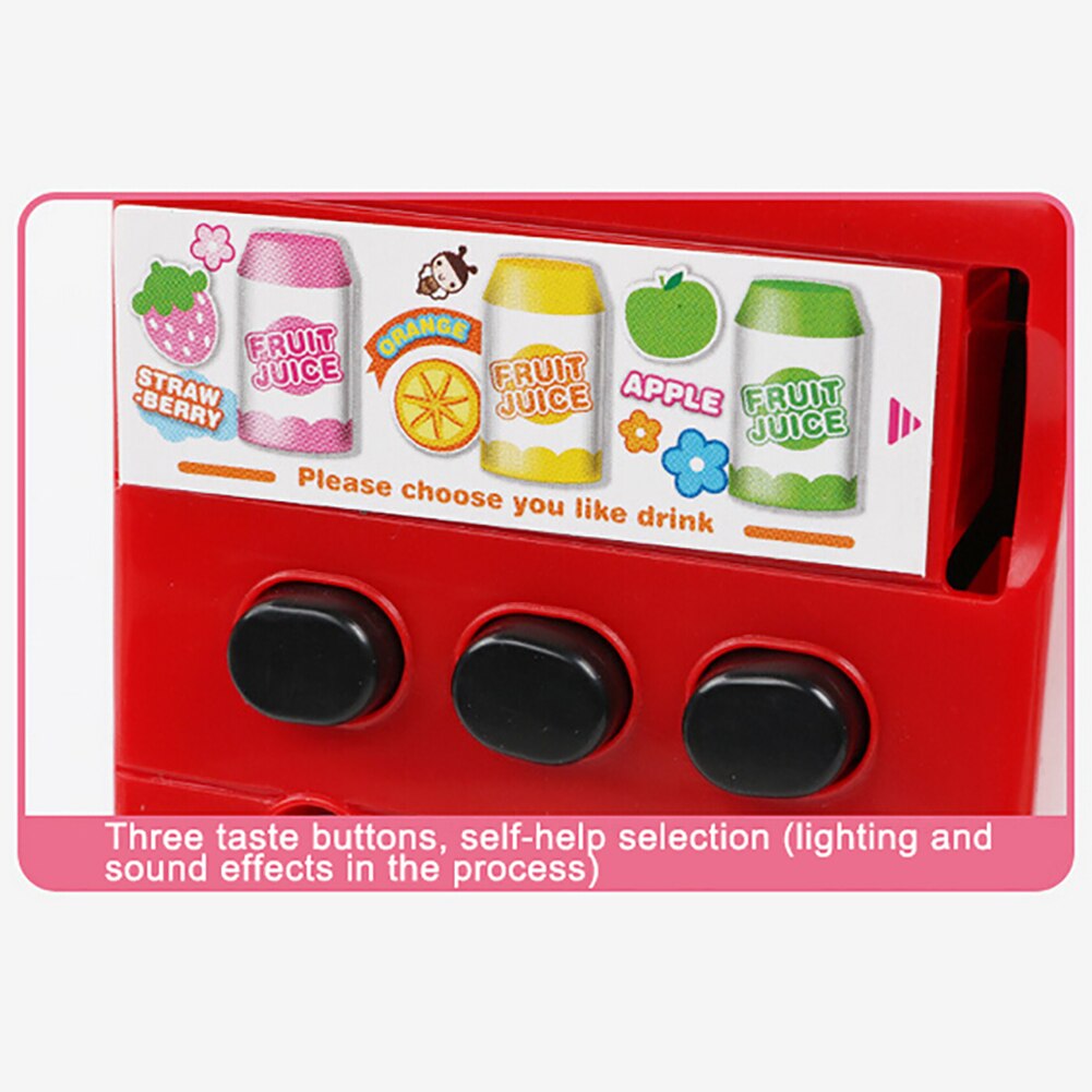 Kids Child Simulated Sound Drink Vending Machine Role Play Puzzle Toy Prop Children the Best House