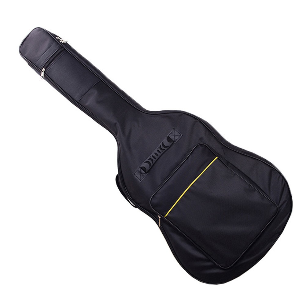 Mochila para guitarra de 41 pulgadas, bolsas impermeables, nailon Oxford con doble correa, funda acolchada para guitarra negra, mochilas para guitarras Gig Bas: Default Title