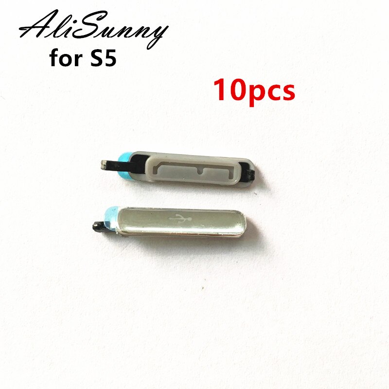 AliSunny 10 pcs Poort Opladen Stof Plug voor SamSung Galaxy S5 i9600 G900F USB Charge Port Cover Vervangende Onderdelen