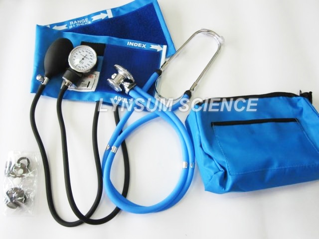 Bloeddrukmeter Manchet Dubbele Kop Stethoscoop Kit Arm Bloeddrukmeter Pouch