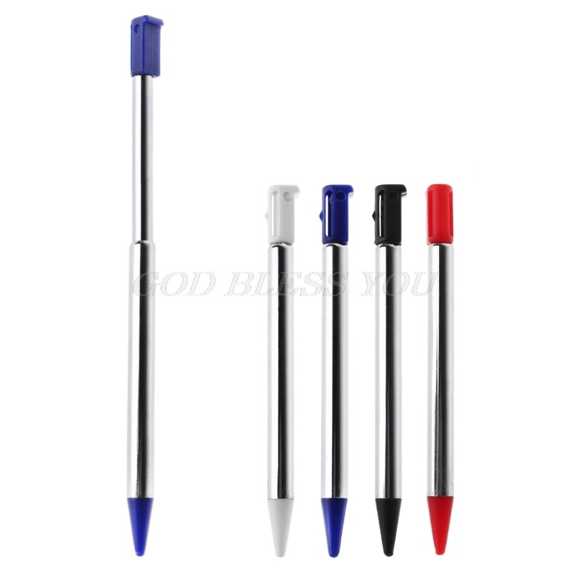 Bolígrafos cortos de estilo ajustable para Nintendo 3DS DS, lápiz táctil extensible,