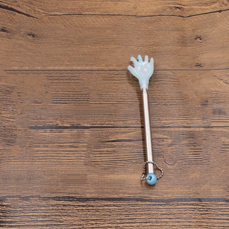 Scratcher Tickle Itch Telescopic Anti Massage Stick for Steel Back Adjustable Scratching Extendable Massage Tool Health Care: Blue