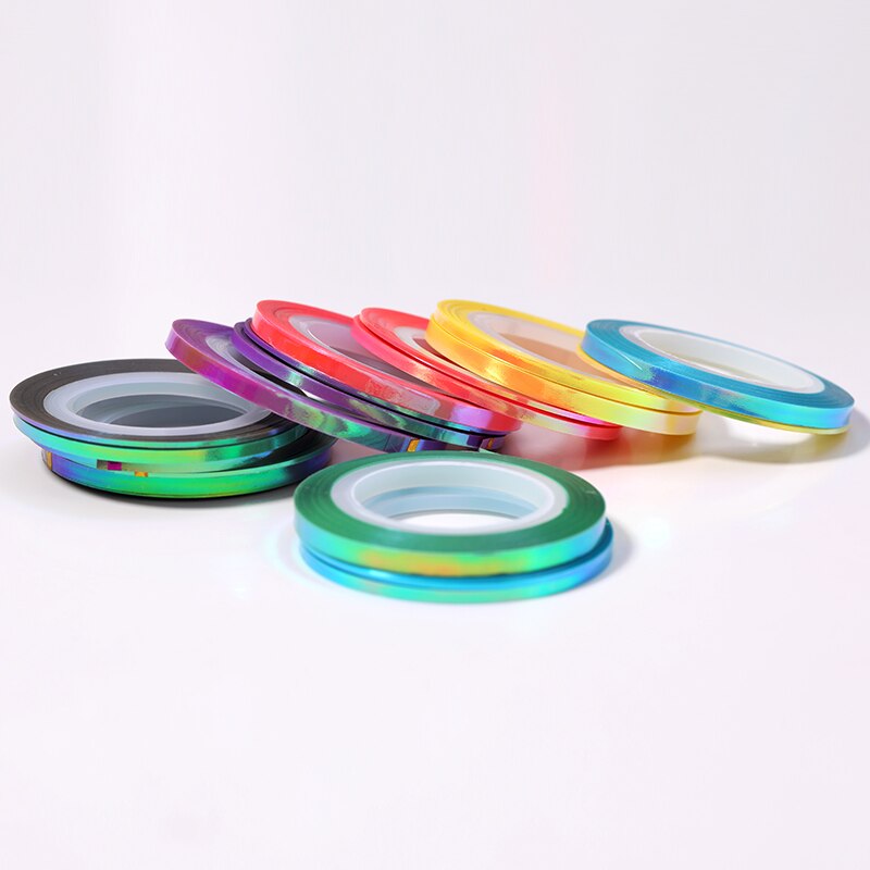 3 rollos de cintas adhesivas para uñas, 1mm, 2mm, 3mm, 1 rollo