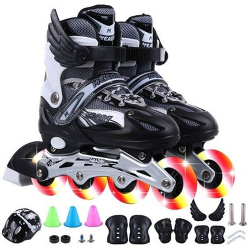 Adjustable Size 3--7-9-12 Years Old Boys And Girls Roller Skating Suit Children's Beginner Roller Skates