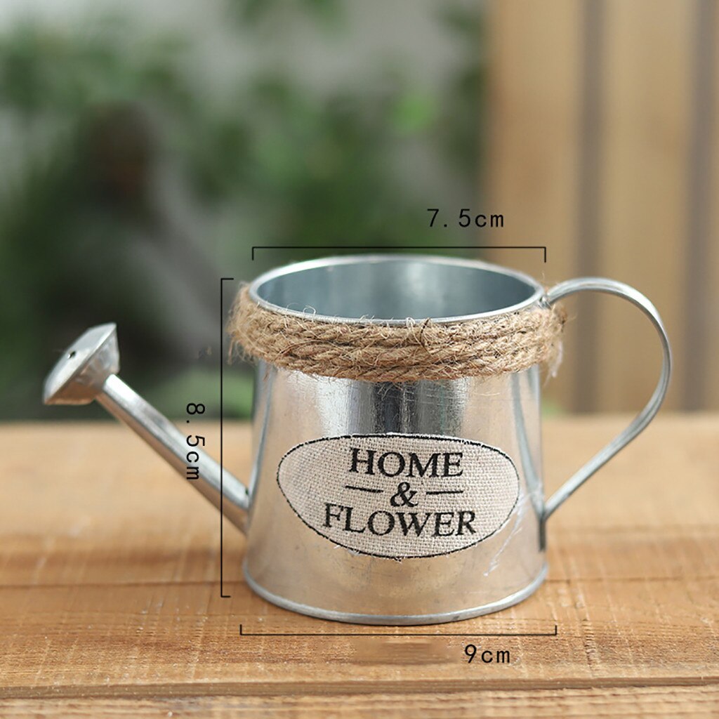 Regador Jardim Ouro Bucke Ferro Pote Garrafa de Água Para Regar As Plantas Do Metal Do Vintage Decoração com Flores Para Casa sep20