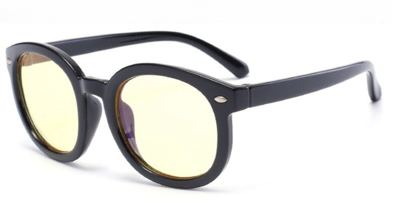 Brightzone Anti Blue Ray Radiation Glasses Boy Girl Myopia Computer Lovely Spectacles Children Frame Kids Student Clear Optical: Black 