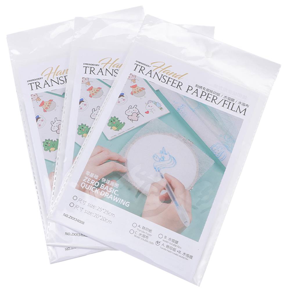 Película Soluble en agua, papel adhesivo bordado, herramientas manuales DIY, estabilizadores, solumel en forma de lágrima para zapatos de lona, tela inferior