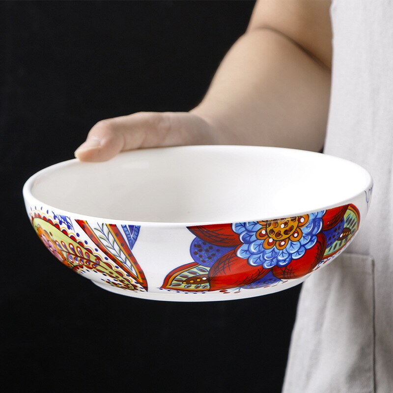 steak plate bowl cup set western dish ceramic plate dish dish personality home fruit plate breakfast plate