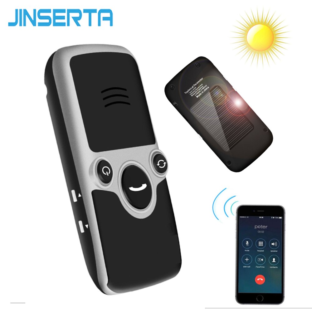 JINSERTA Solar- Bluetooth Wagen Bausatz freisprecheinrichtung Lautsprecher Freisprecheinrichtung sonnenblende Lautsprecher DSP Auto MP3 Spieler Anrufer Ich würde bericht