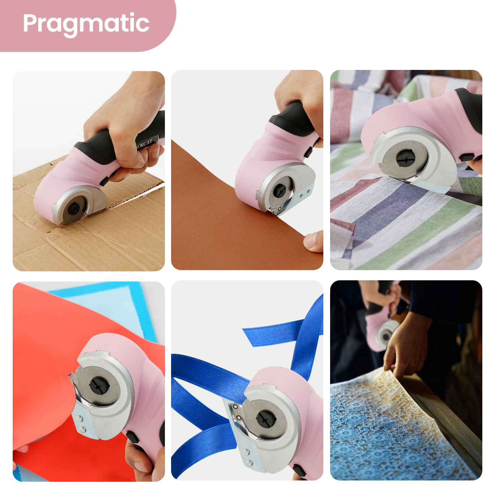 Tijeras de sastre eléctricas inalámbricas, herramienta cortadora de cartón resistente, tijeras eléctricas portátiles de sastre para el hogar para cortar tela/cuero