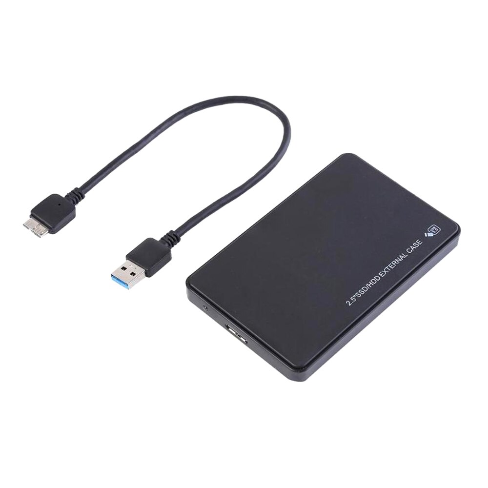 Hdd boks 2.5 " sata til usb 3.0 adapter harddisk kabinett til ssd hdd harddisk boks usb 3.0 hd ekstern hdd kabinett hdd caddie: Svart