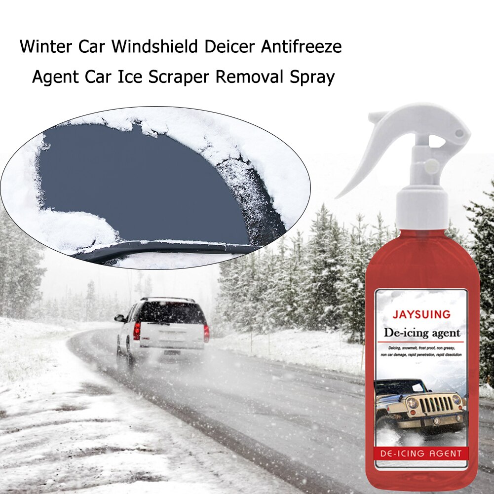 Vinter bil forrude deicer frostvæske middel isskraber fjernelse spray