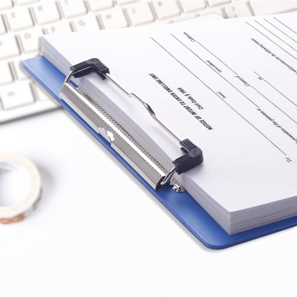 Plastic Clipboards Hard Foldover Clip Board For Office A4 A5 A6 Size With Metal Clips Easy to organize loose pages