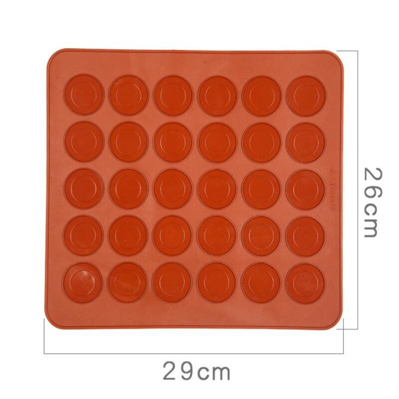 Macaroon Kit Macaron Silicone Mat Non-Stick Baking Mold Set 30 Capacity Macaron Pot Cake Decorating Supplies