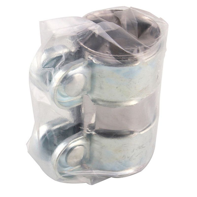 Automotive Universal 2/2.5 Inch Exhaust Band Clamp Stainless Steel Lap Joint for Muffler Catback Pipe Connector Repair