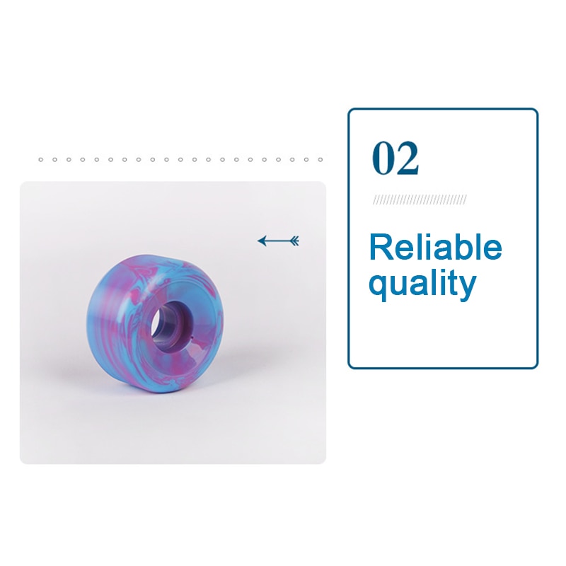 Best Sell 4pcs Skateboard Wheels 100A Double Rocker Wheels 54mm PU Downspeed Sliding Wheels Outdoor Pro Skateboard Grounds