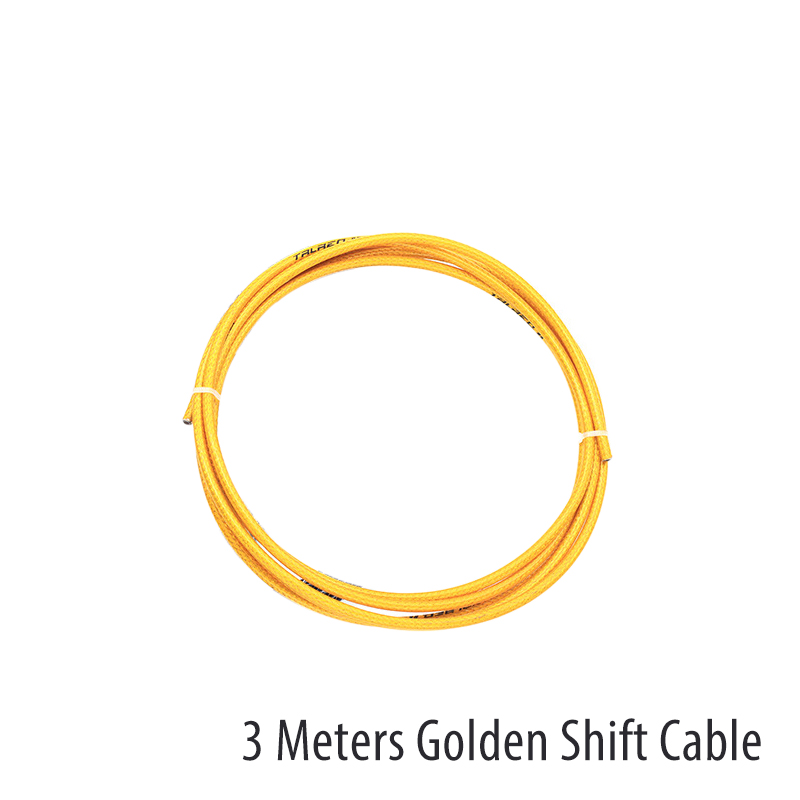 3 Meters DIY Braided Slick Lube Bike Derailleur Shift Brake Cable Housing Line Kit For Mountain Road BMX Bicycle: Gold Shift Cable