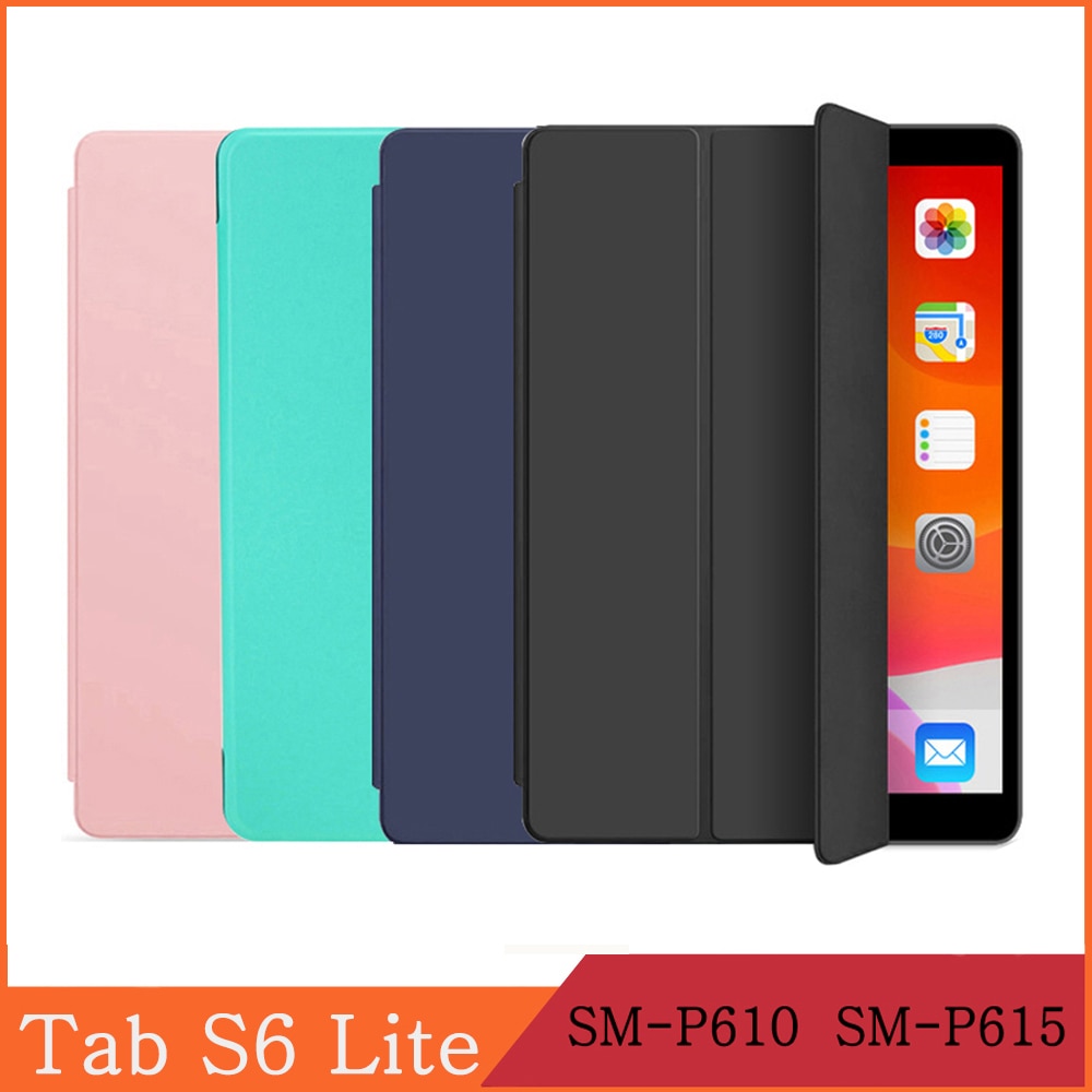 Tablet Case Voor Samsung Galaxy Tab S6 Lite 10.4 SM-P610 SM-P615 Lte Wifi Leather Flip Cover Cartoon Schilderen Stand coque