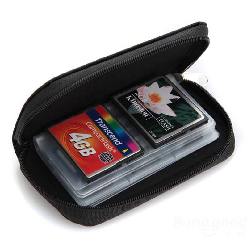 Sd Sdhc Mmc Cf Voor Micro Sd Geheugenkaart Opslag Draagtas Bag Box Case Houder Protector Portemonnee Rits Opslag gevallen