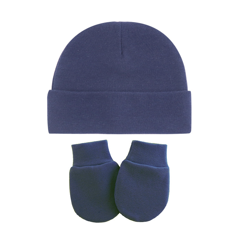 Newborn Winter Hat Gloves Set Boy Girl Warm Cotton Kids Beanies Stuff Children Accessories Baby Bonnet Babies Photography Props: E219600