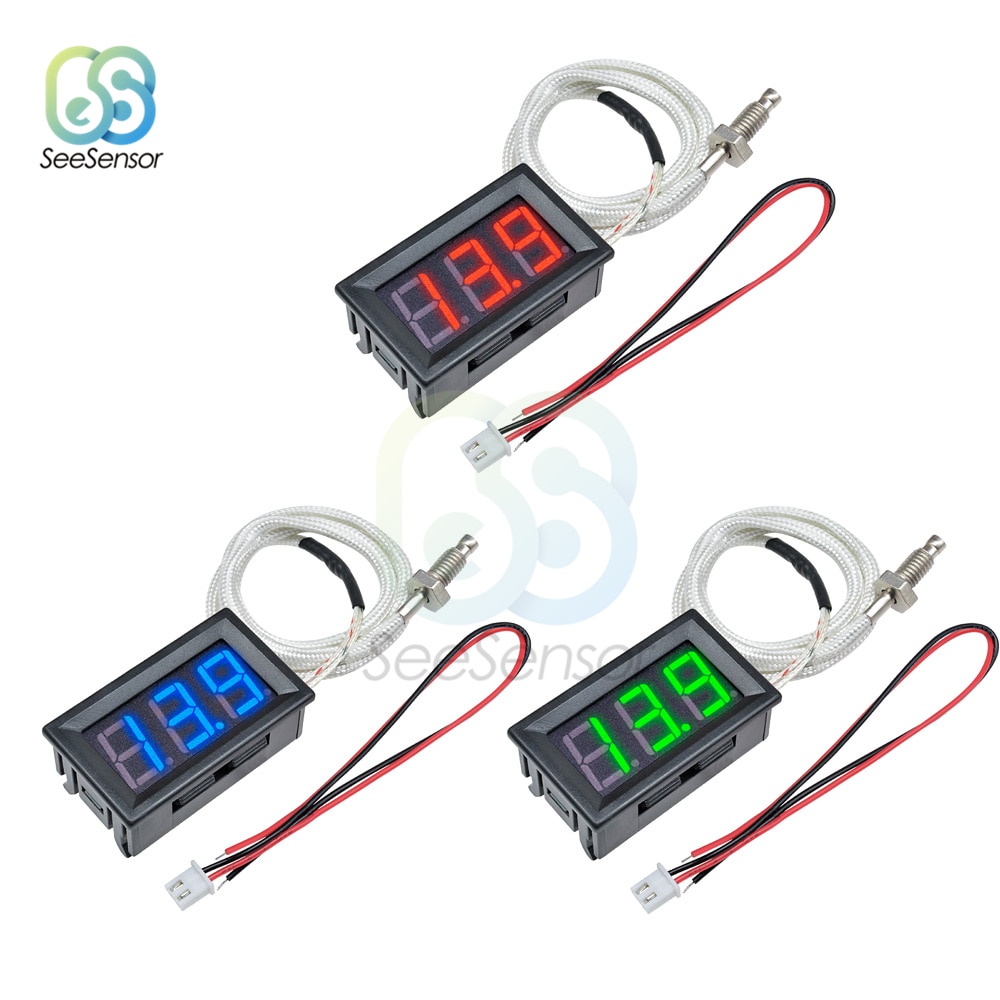 XH-B310 B310 Led Digitale Thermometer 12V Temperatuur Meter Type K M6 Thermokoppel Tester -30 ~ 800C