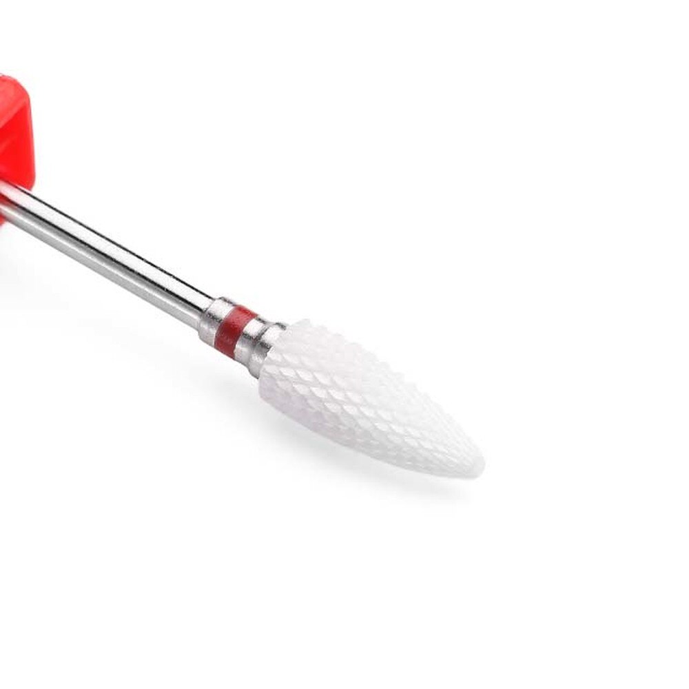 Juego de brocas de cerámica para uñas, fresas de diamante para manicura y pedicura, accesorios para eliminar cutículas, 2 uds.