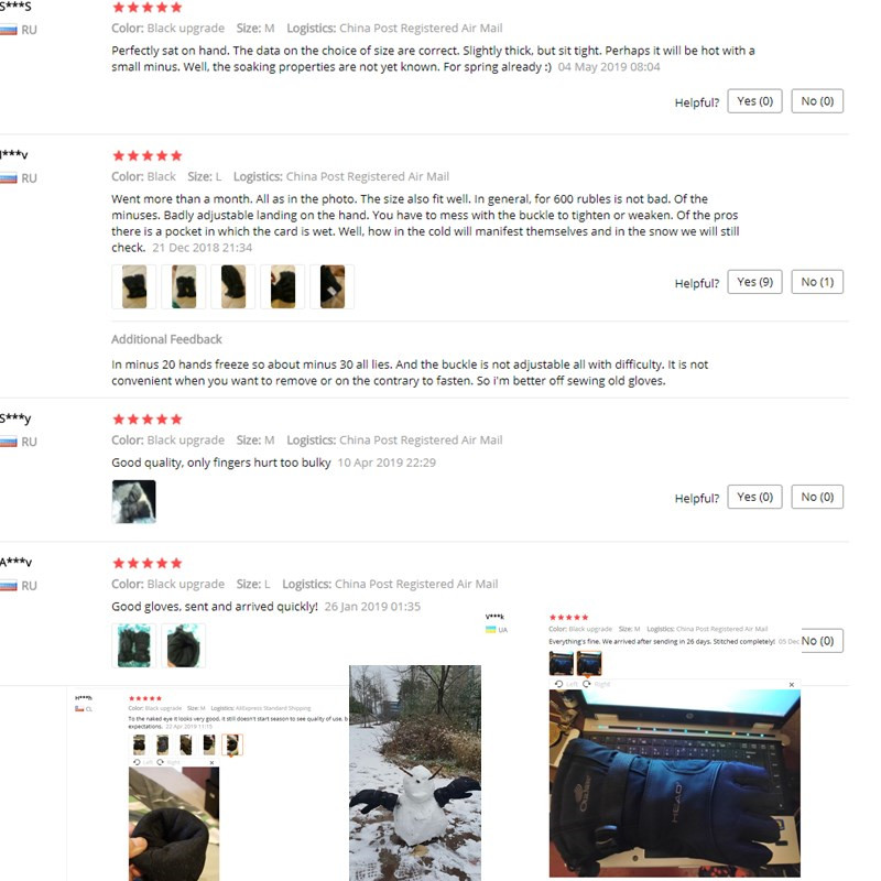 Heren Ski Handschoenen Snowboard Handschoenen Sneeuwscooter Motorrijden Winter Handschoenen Winddicht Waterdicht Unisex Sneeuw Handschoenen