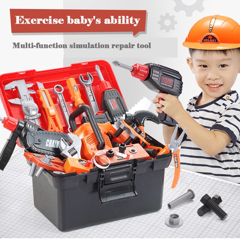 Simulation reparationssæt simulation elektrisk boretrækker dreng legehus legetøjssæt simuleringsværktøj børns pædagogiske legetøj