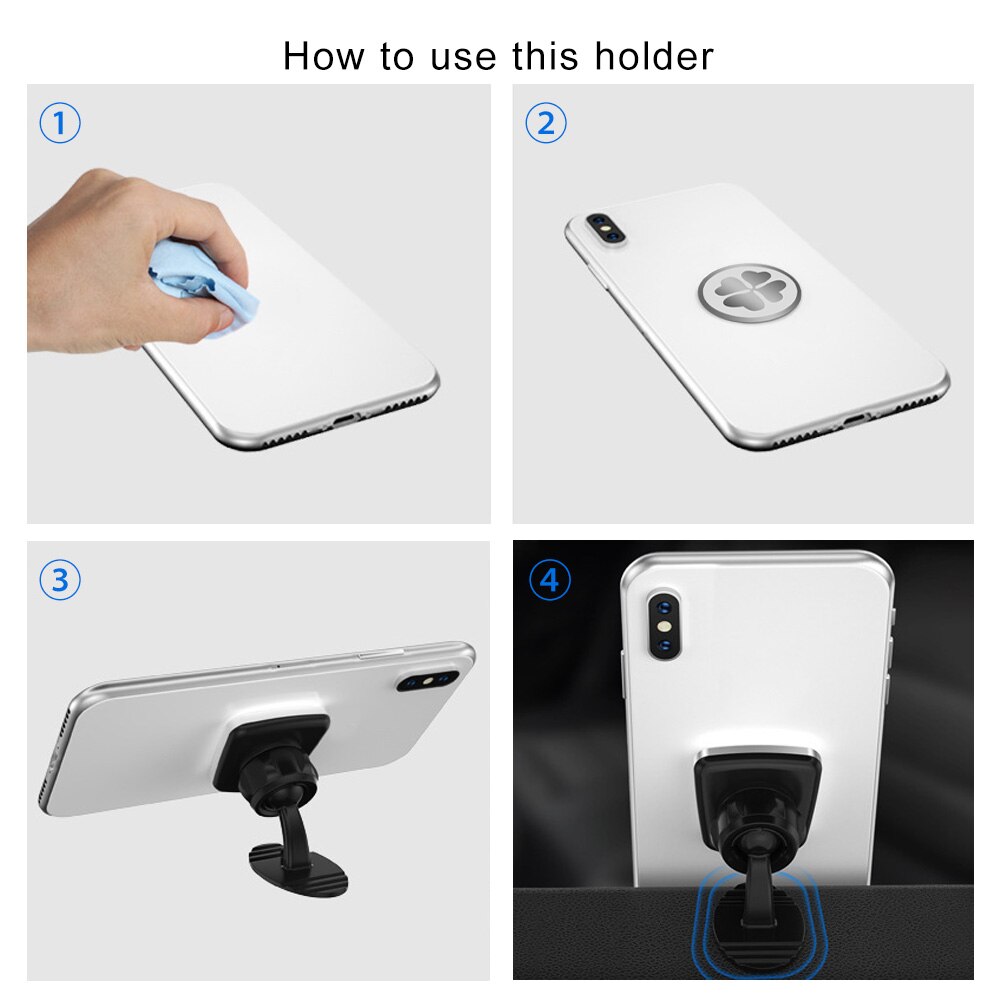 FONKEN All Terrain Magnetische Auto Telefoon Houder Voor Telefoon Buigen Sticker Base Stand Universele Bureau 360 Magneet Mobiele Beugel