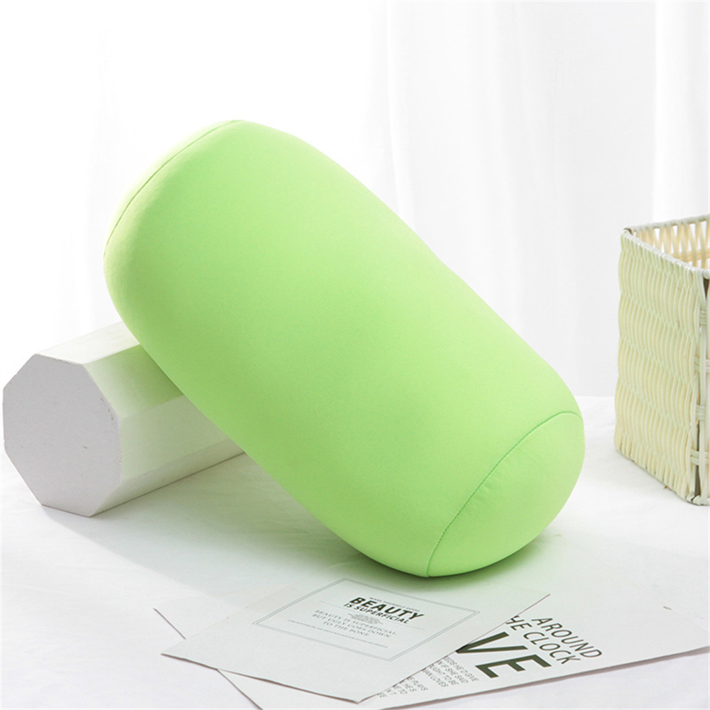 Super Soft Head Pillow Micro Mini Microbead Back Cushion Roll Body Pillow Head Convenient Travel Neck Pillows Bed Decoration: Light Green