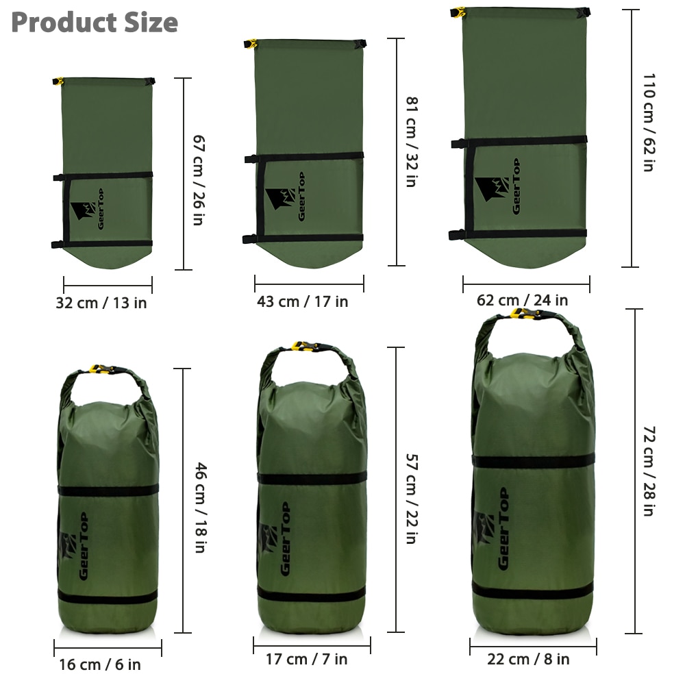 GeerTop Große Polyester Zelt Tasche Leichte Wasserdichte Camping Tasche Reise Veranstalter Lagerung Sack für Ich bin Freien Tourist Paket
