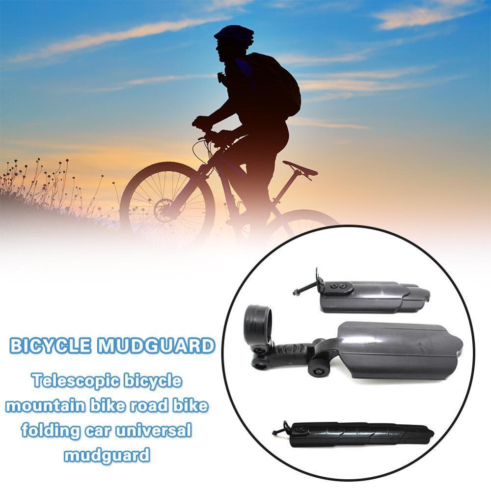 1 Pair Bicycle Mudguard MTB Mountain Bike Bicycle Mud Guards Front Rear Black Cycling Set Mudguards Fender R5I2