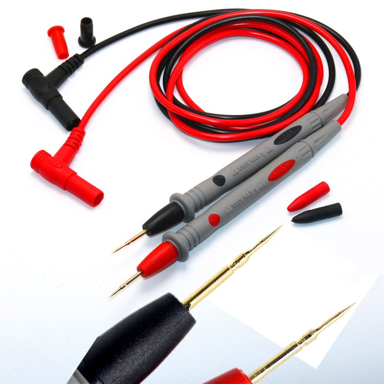 1 Paar Universele Digitale 1000V 10A 20A Dunne Tip Naald Multimeter Multi Meter Test Lead Wire Probe Pen Kabel multimeter Tester