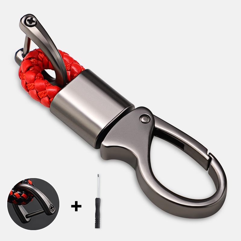 LLavero de cuerda trenzada de aleación de Zinc, accesorios de llavero de estilo de coche para Nissan Juke Qashqai J11 Note Pathfinder Patrol Y62 Skyline: Blanco