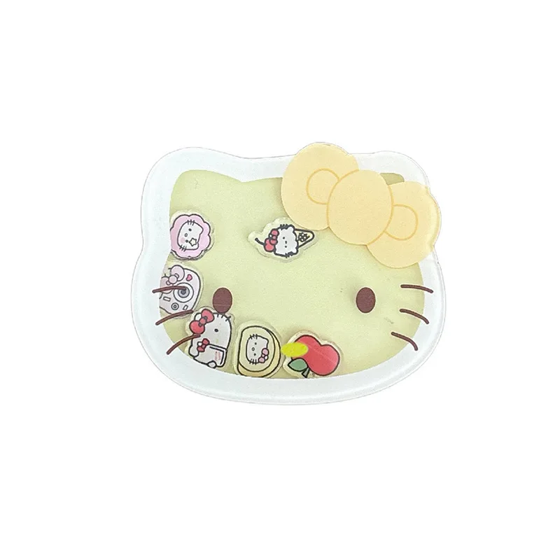 Soporte de Airbag para teléfono móvil con de gato de dibujos animados, estilo coreano INS, soporte para reloj de TV de escritorio con corazón para mujer, accesorios portátiles para equipo de motocicleta