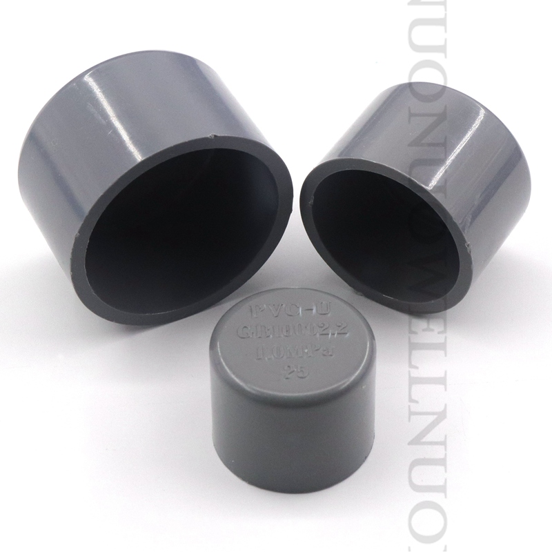2~20Pcs 20~63mm PVC Pipe Connectors Gray Plastic PVC End Cap Fish Tank Water Supply Tube Adapter Garden Irrigation Pipe Plugs