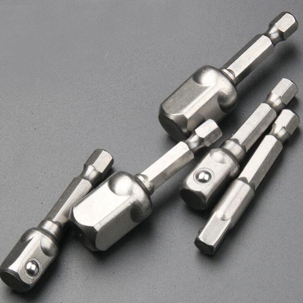 Super Aanbieding 1 Pc Chroom Vanadium Staal Socket Adapter Hex Shank 1/4 "3/8" 1/2 "Extension Boor bits Bar Hex Bit Set Handgereedschap