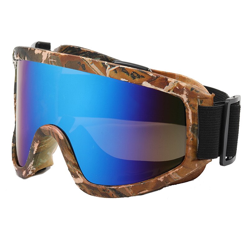 Gafas de sol de esquí con protección UV400 para hombre y mujer, lentes coloridas anticolisión para motocicleta, todoterreno, juego de guerra, espejo de nieve, 8 colores: 7