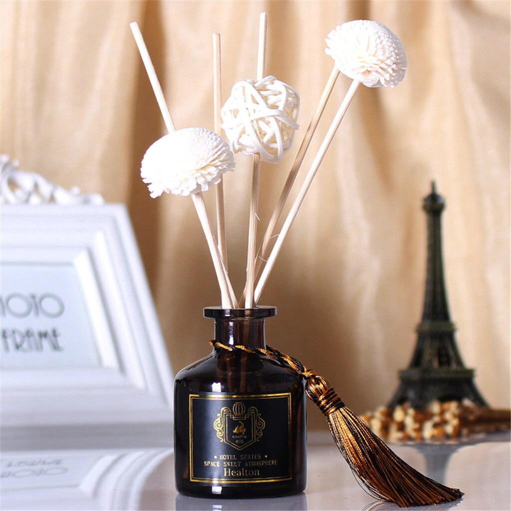 Reed Diffuser Sets Reed Oil Diffusers with Natural Sticks, Glass Bottle and Scented Oil 50ML rattan d90529