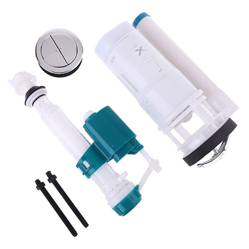 Dual Flush Fill Toilet Water Tank Connected Cistern Inlet Drain Valve Bathroom Facilities Repair Accessories