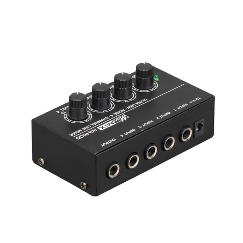 4 Channel Audio Mixer For Family KTV Portable Mini Micro Low Noise Karaoke Stereo Mixer: BC