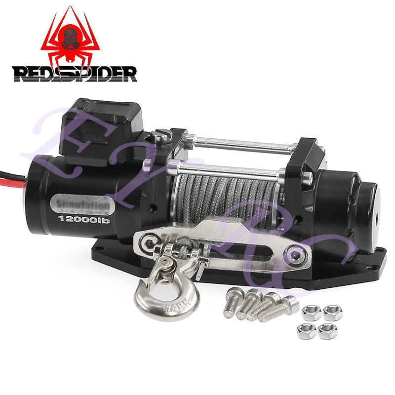 EY RC1/10 RC Crawler Metal Winch for Heavy Duty Electric Winch with Remote | Waterproof Upgraded Parts