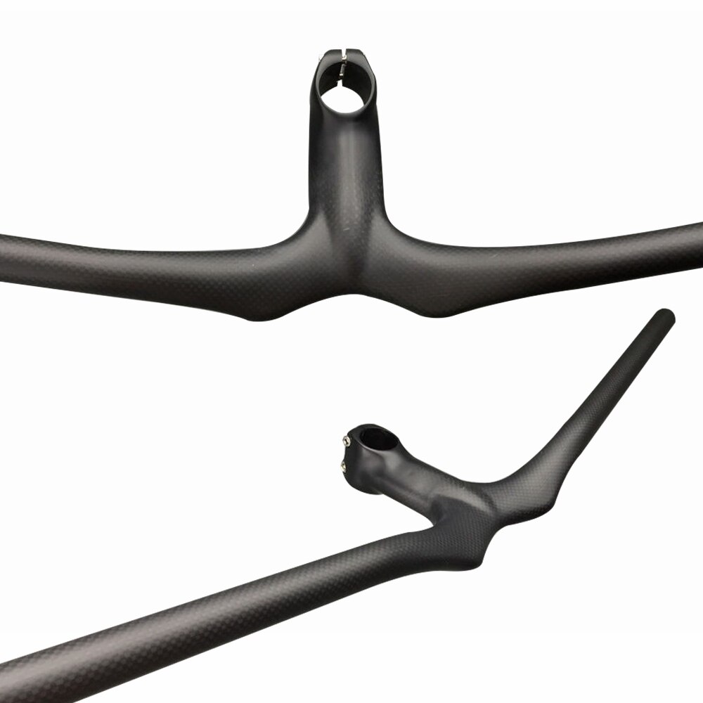 Glossy/Matte 3 K Carbon Mountainbike Stijging Stuur Geïntegreerde Stuurpen MTB Fietsen Onderdelen