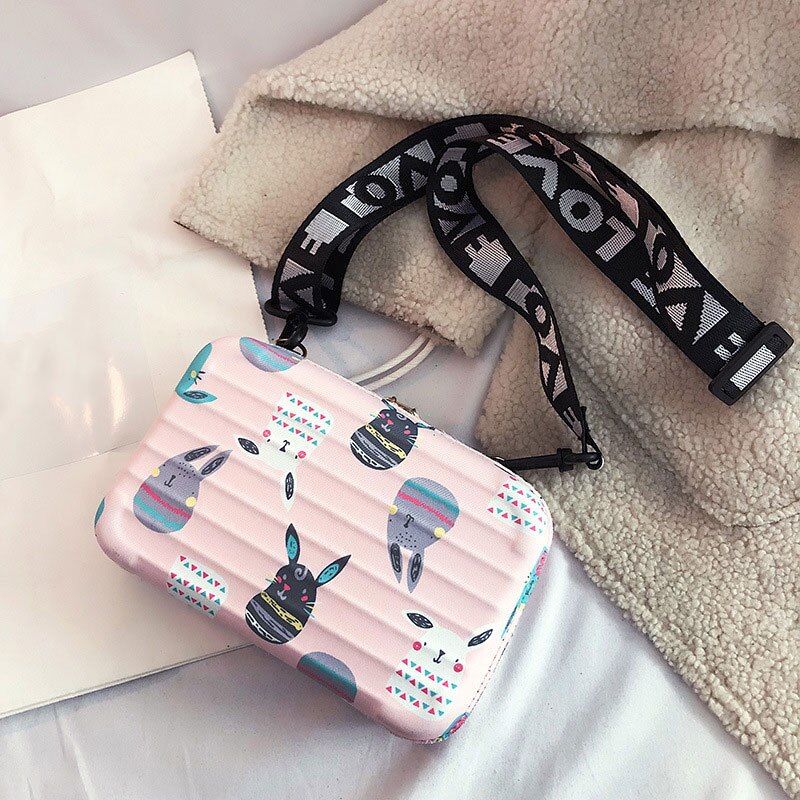 Mini-schultertasche im quadratischen design für damen, hübsche umhängetasche in cartoon-farben, ideal für #39: 01