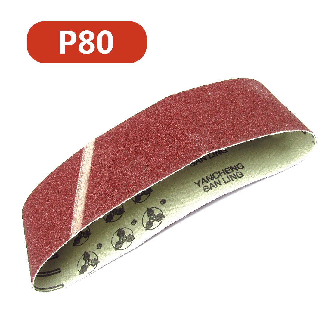 Bandas de lija de 533x75mm bandas de papel lija abrasivo de grano 80-320 para lijadora herramientas rotativas eléctricas accesorios Dremel herramienta abrasiva: P80