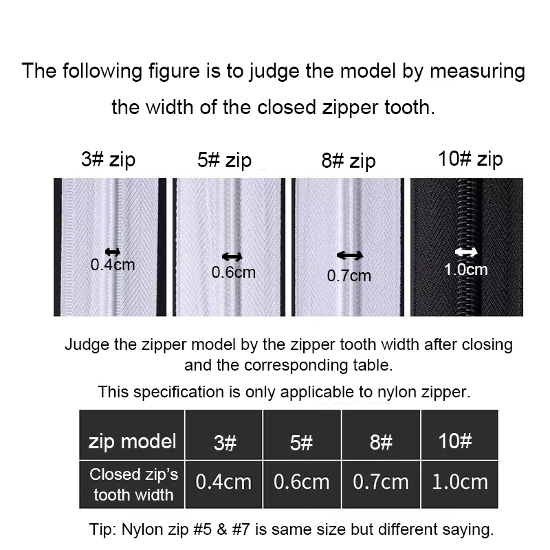 10PCS/Lot Zinc Alloy Zipper Sliders for Nylon Zipper 3# 5# 8# 10# Non-lock Thick Metal Zipper Sliders Zipper Accessories for Bag